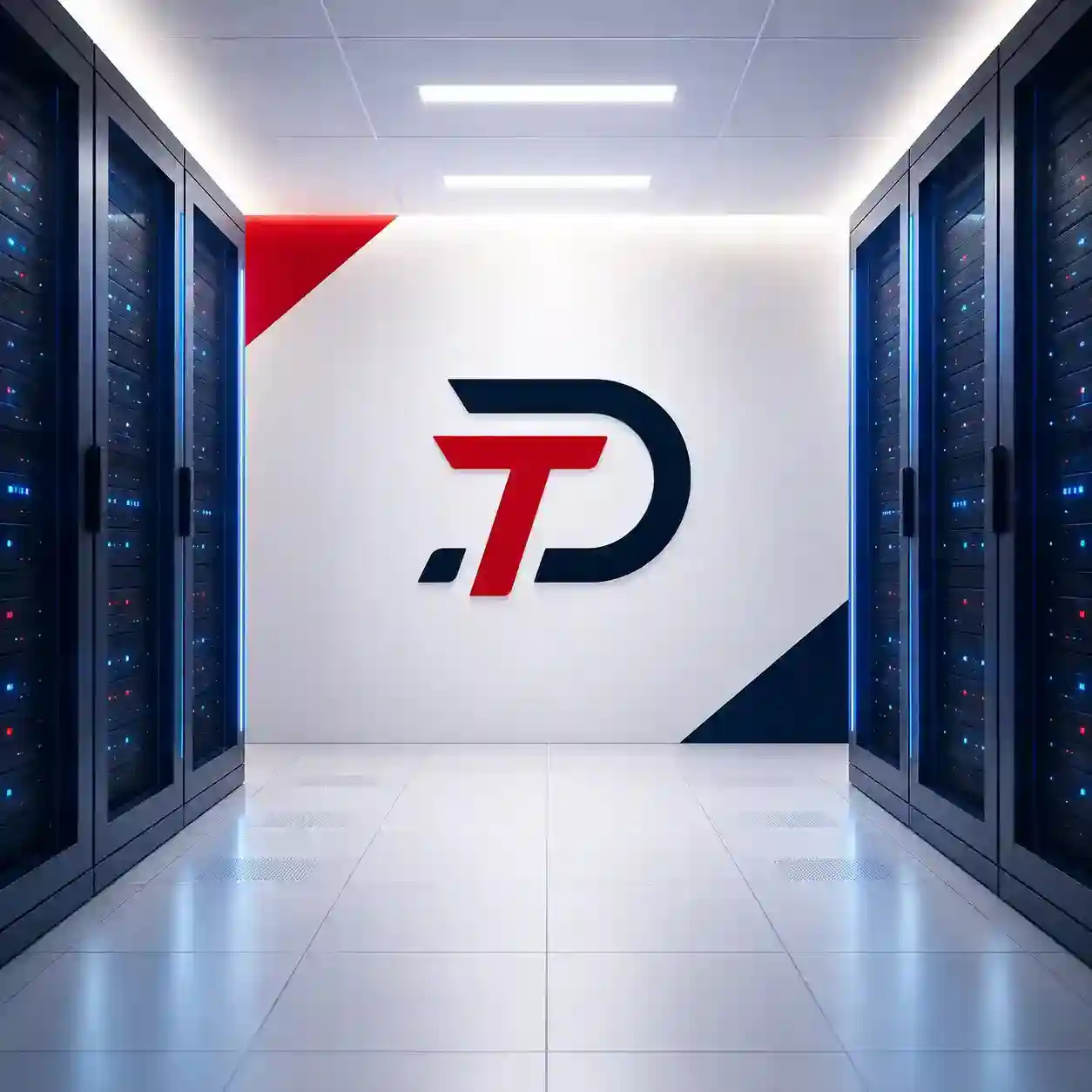 Dallas Tech Pros branded data center server racks
